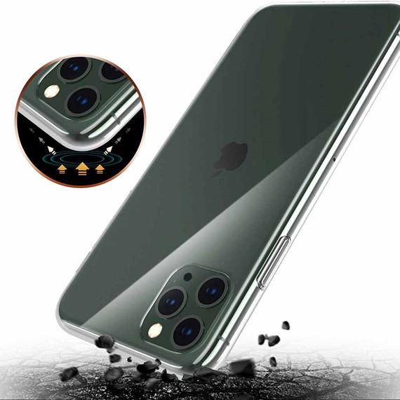 CaseUp Apple iPhone 13 Pro Max Kılıf İnce Şeffaf Silikon Beyaz 4